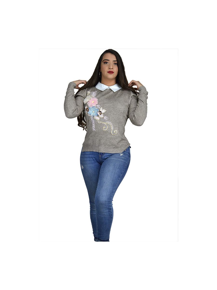 Sweater Ligero Aplicacion |MOD: 112656