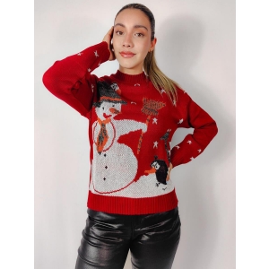 Sweater Navideño Copo Mono | M8803